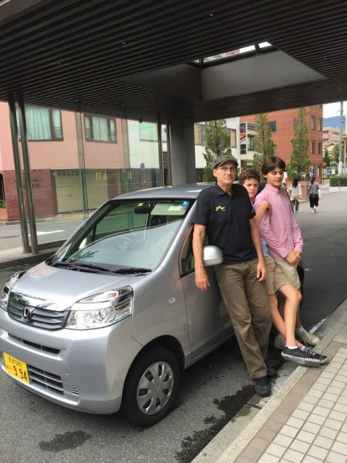 James’s rental car (a Honda Life), which he wishes were available in the US!