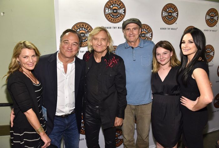 James with Jennifer Belushi, James Belushi, Joe Walsh, Madison Belushi, and Kasey Musgraves, 9/27/16 at Novo DTLA. Photo by Matthew Simmons/Getty.