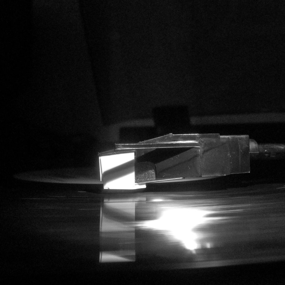 Vinyl player playing music