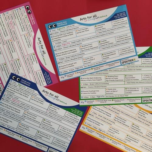 Family Arts Conference 2024: Programme Postcards