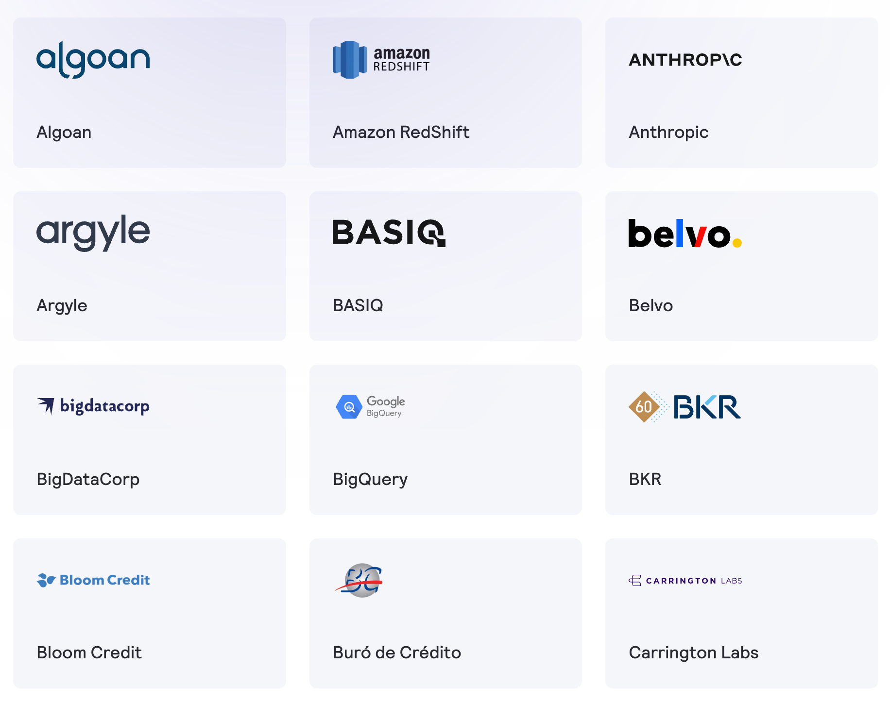 Screenshot of product output