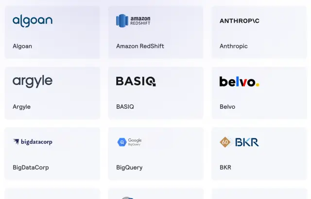 Screenshot of product output