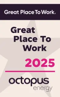 Great Place To Work 2025 certification for Octopus Energy.