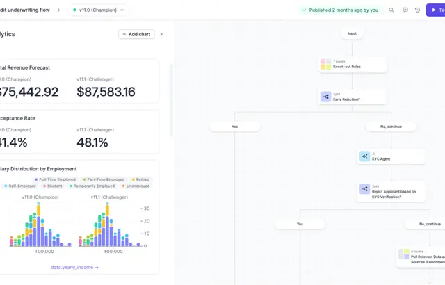 Screenshot of product output