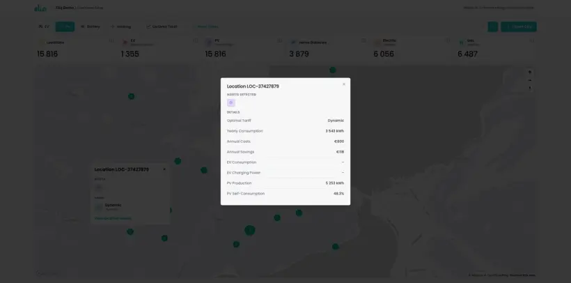 Screenshot of Intelligence product 