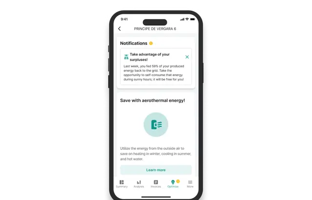 Screenshot of Clevergy product