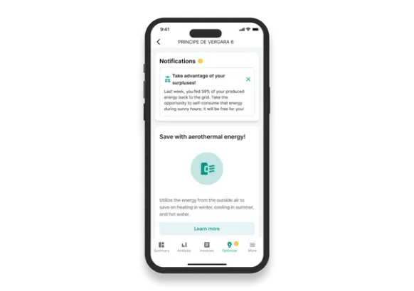 Screenshot of Clevergy product