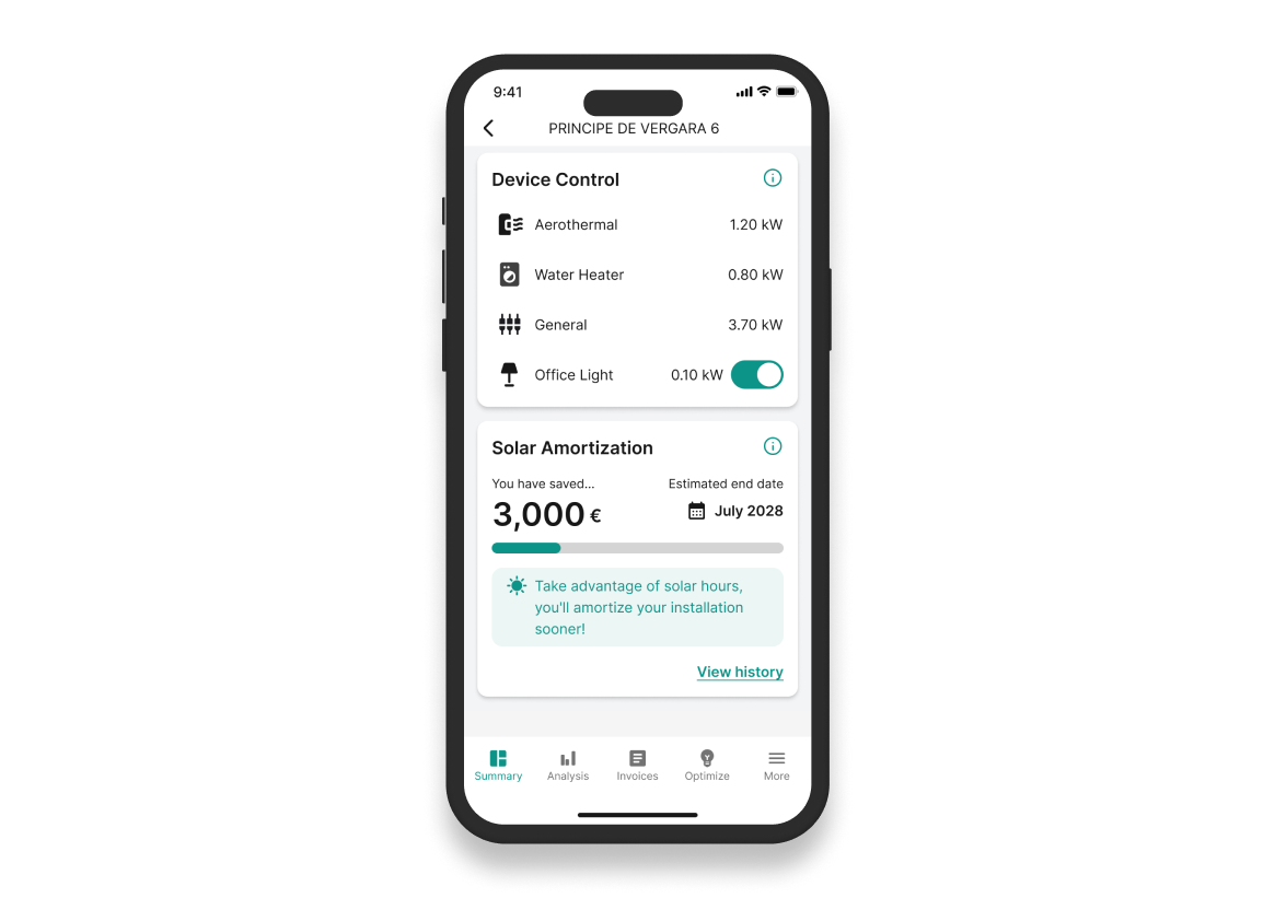 Screenshot of Clevergy product