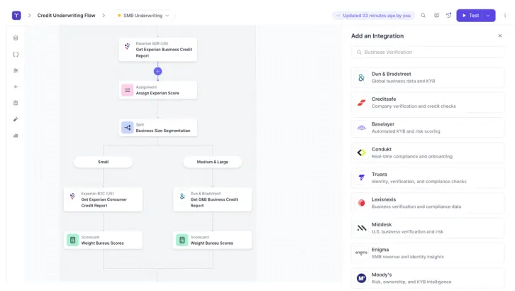 Screenshot of product output