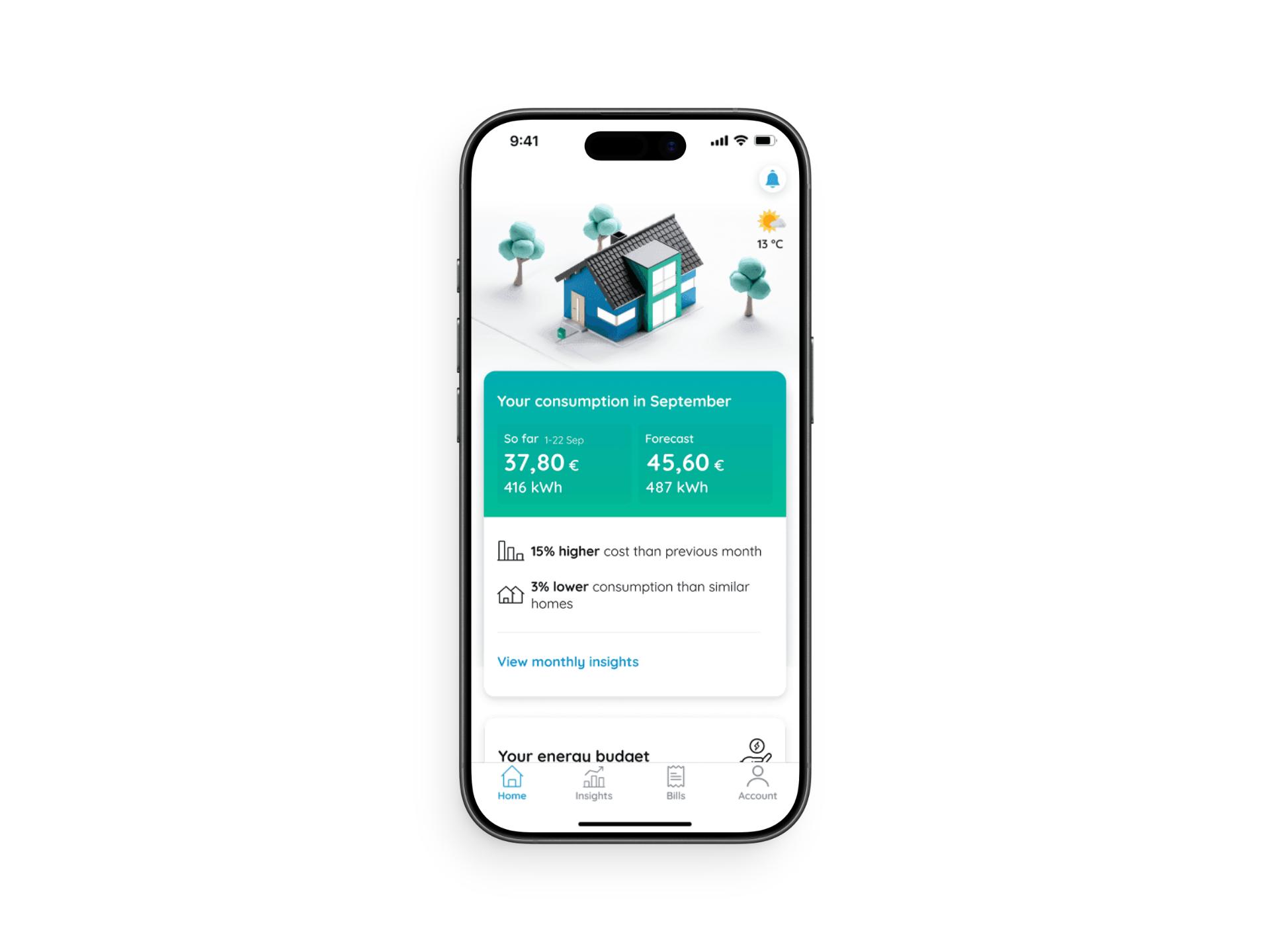 Screenshot of Eliq offering