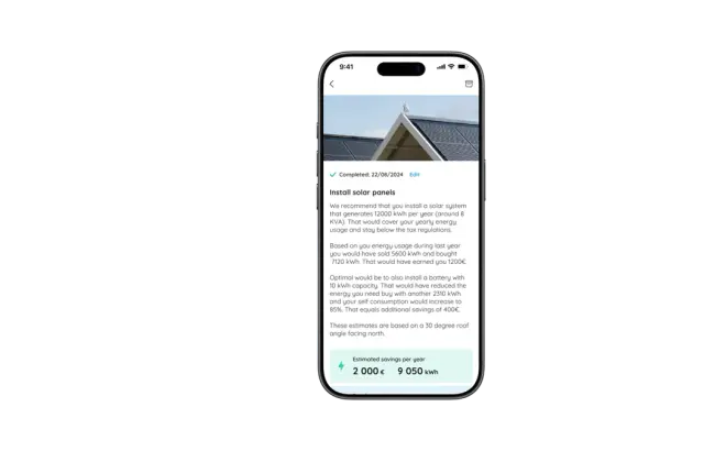 Screenshot of Eliq proposition