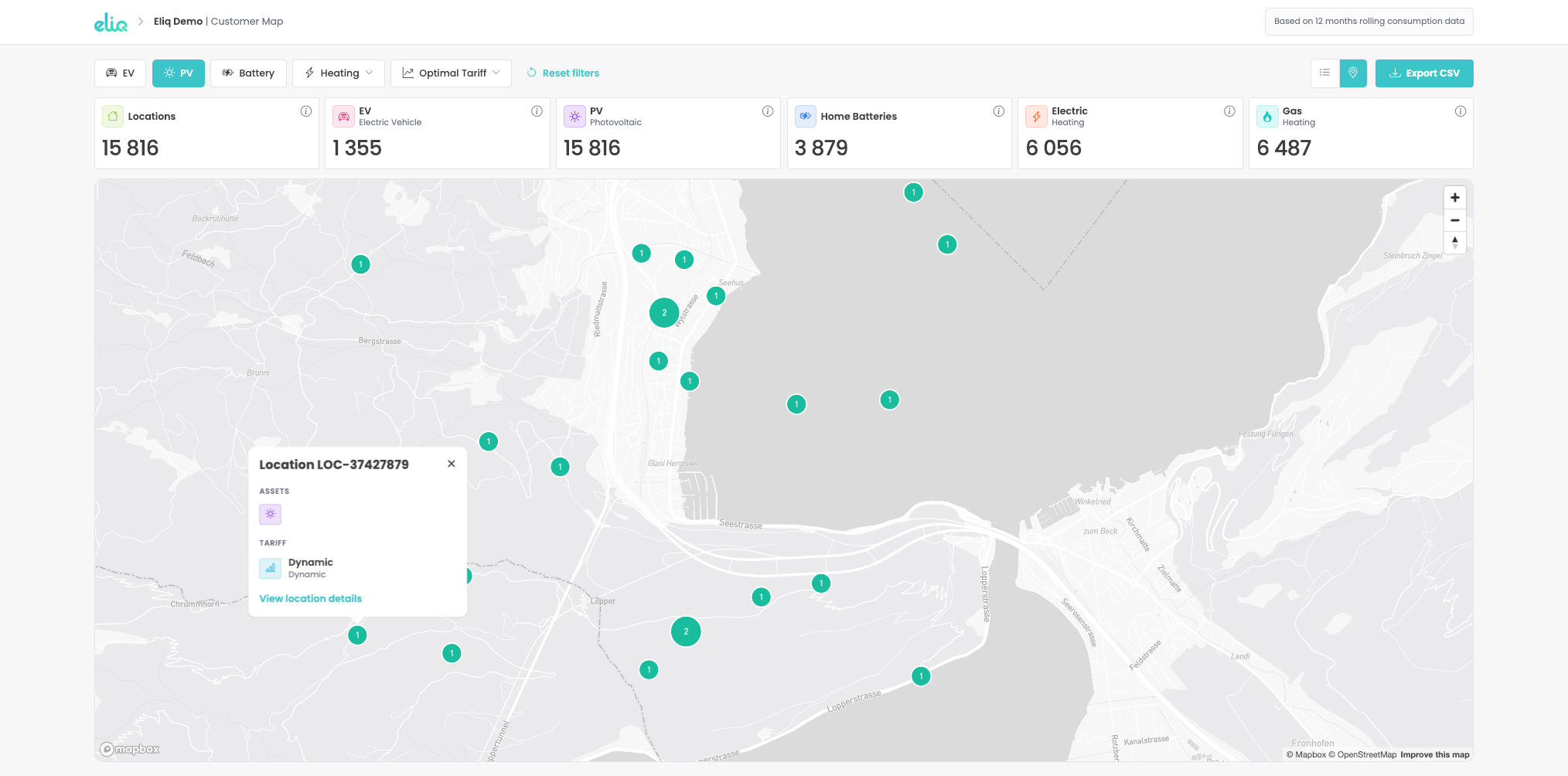 Screenshot of Intelligence product 