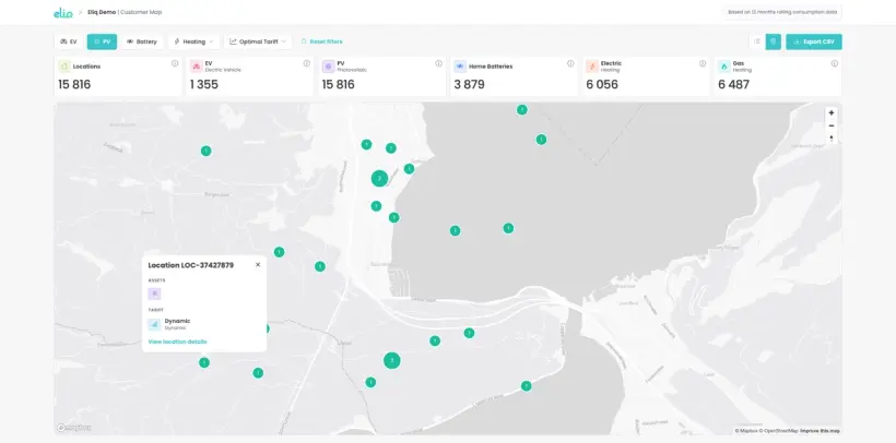 Screenshot of Intelligence product 