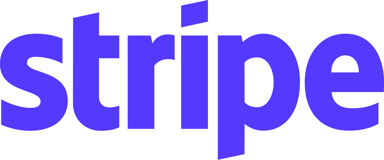 Stripe logo in purple text.