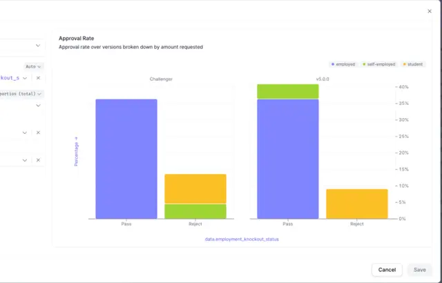 Screenshot of product output