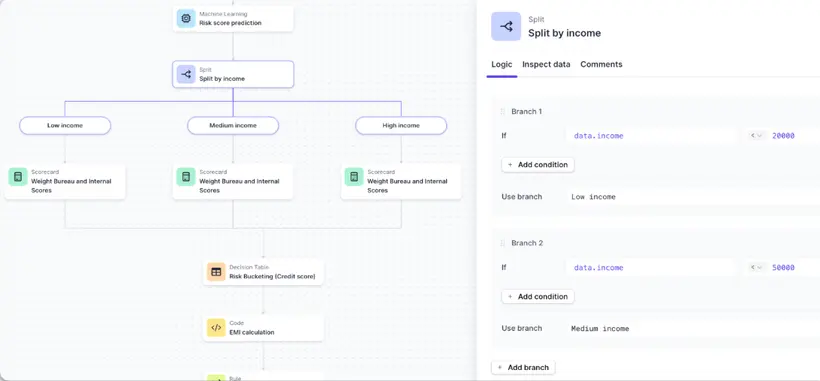 Screenshot of product output