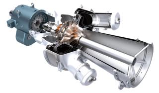 The OP16 Gas Turbine Cross Section