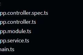 nestJS App src folder