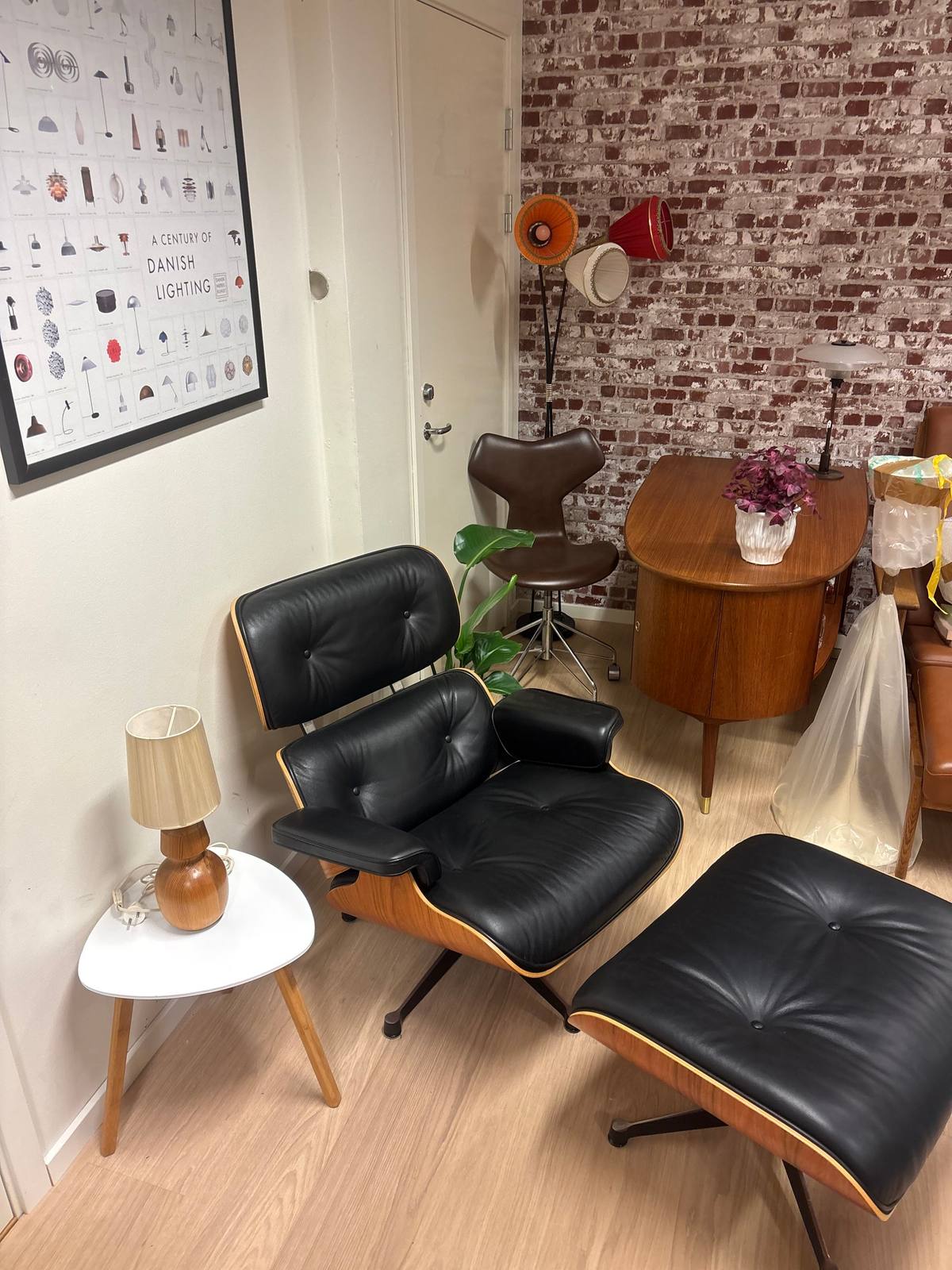Eames Lounge Chair med ottoman – bilde 1