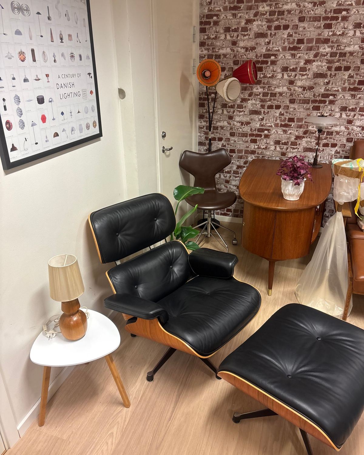 Eames Lounge Chair med ottoman – bilde 1