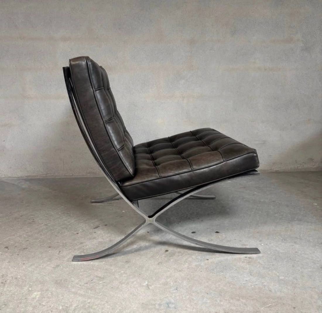 Barcelona Chair, Knoll Studio, Spinneybeck fullanilinlær – bilde 6