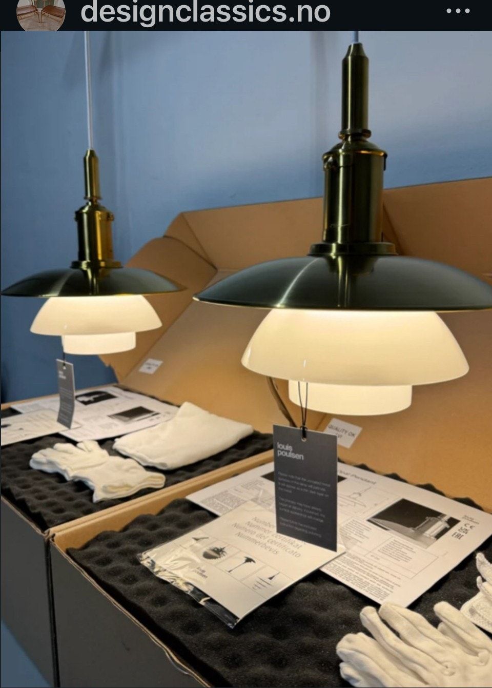 Dansk design Louis Poulsen Limited Edition PH 3/3 Pendel – bilde 1