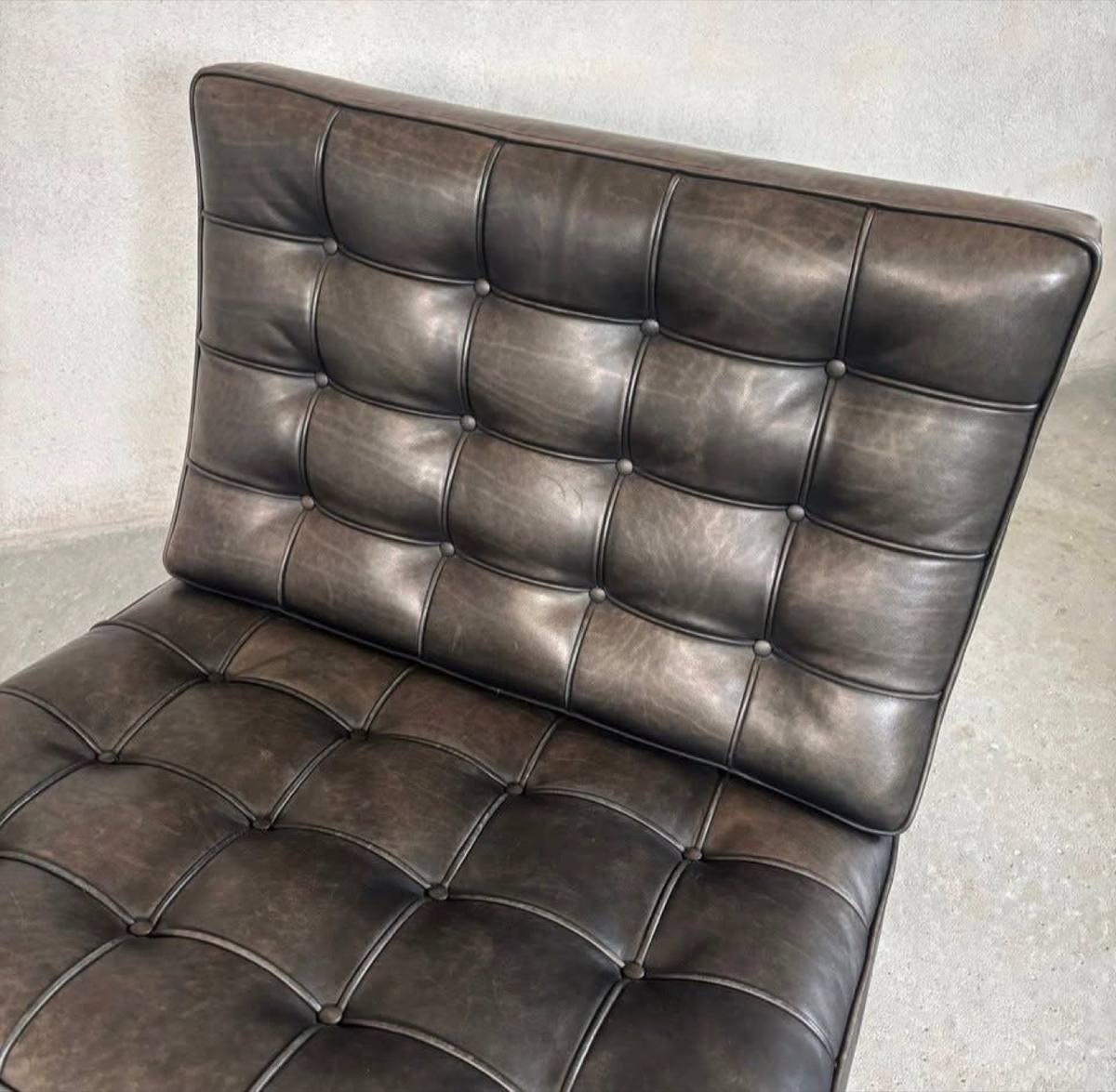 Barcelona Chair, Knoll Studio, Spinneybeck fullanilinlær – bilde 3