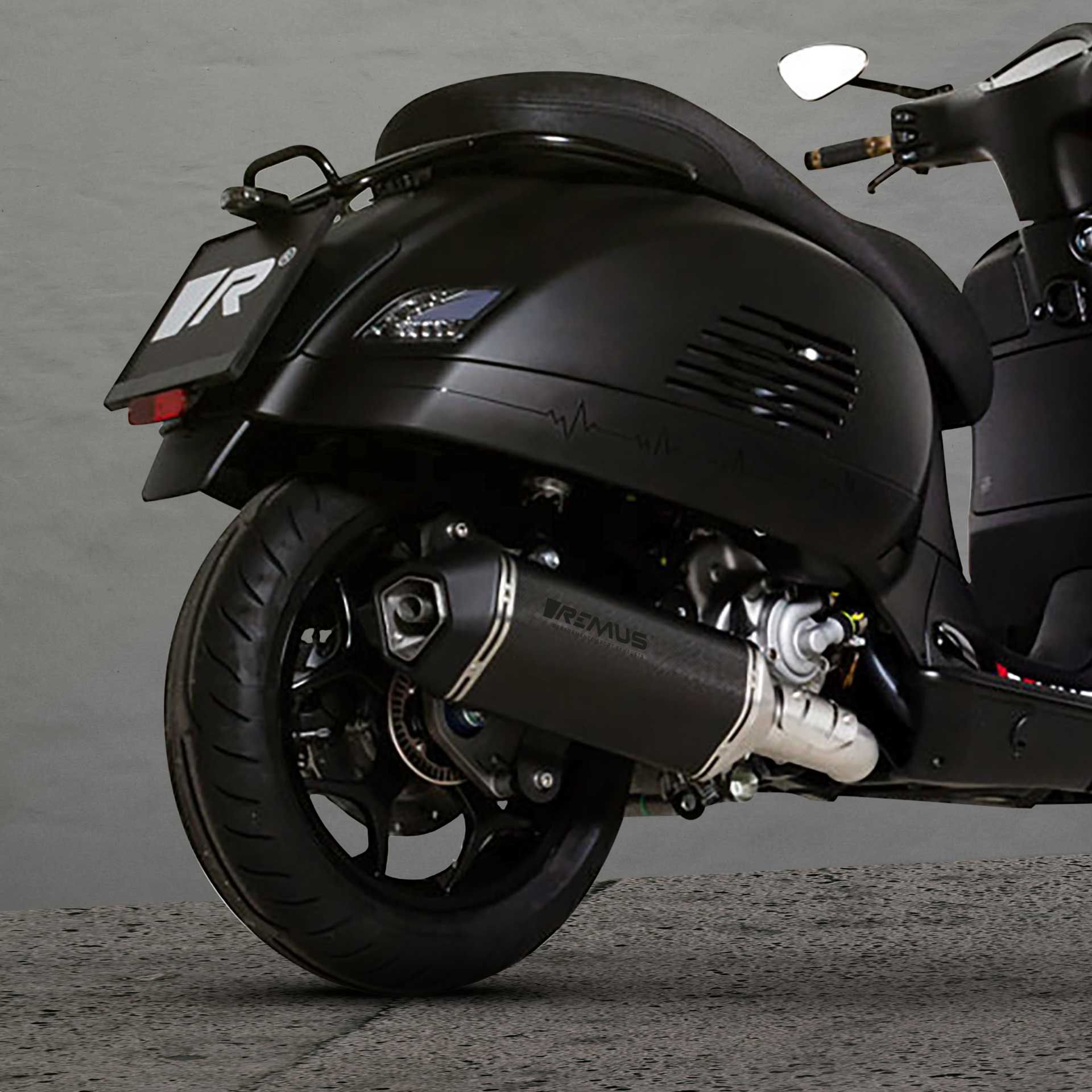 Notte Slip On Exhaust for Vespa GTS 300 HPE