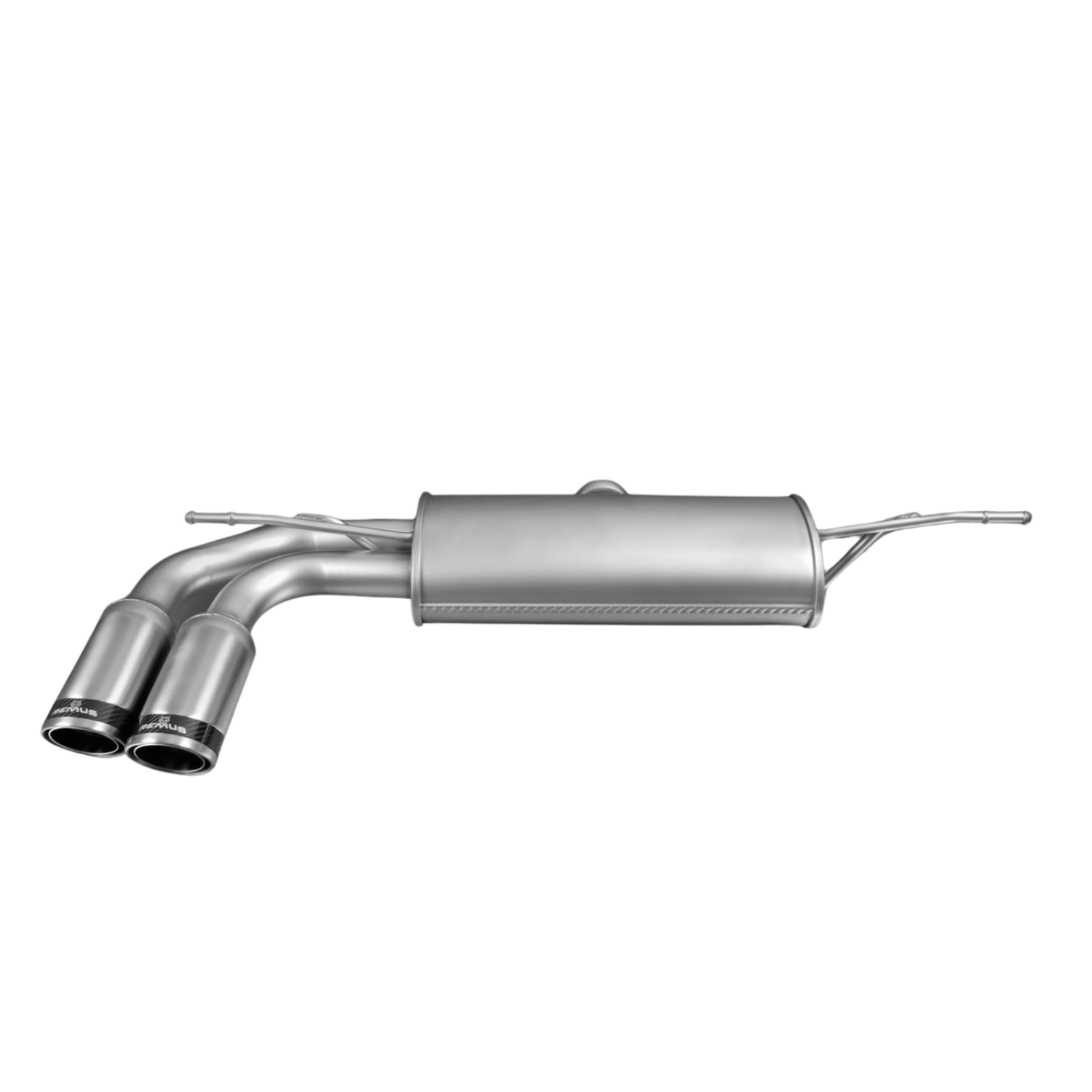 Sport exhaust with 2 tail pipes