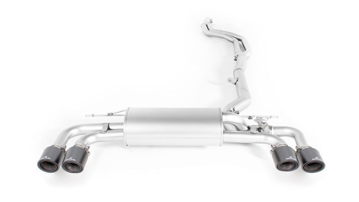 Axle-Back / Cat-Back System for BMW M550i xDrive Racing | 4x 102mm Chrome Rolled Edge Tips - Image 1