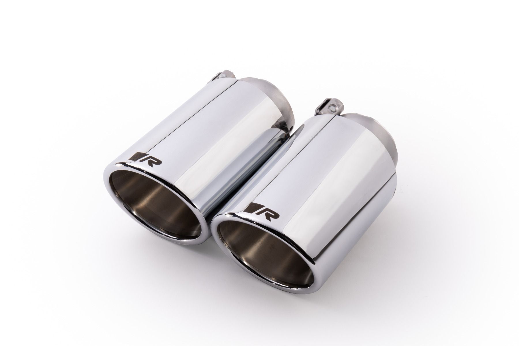 4-Piece Tailpipe Set, Ø 102 mm angled, chrome