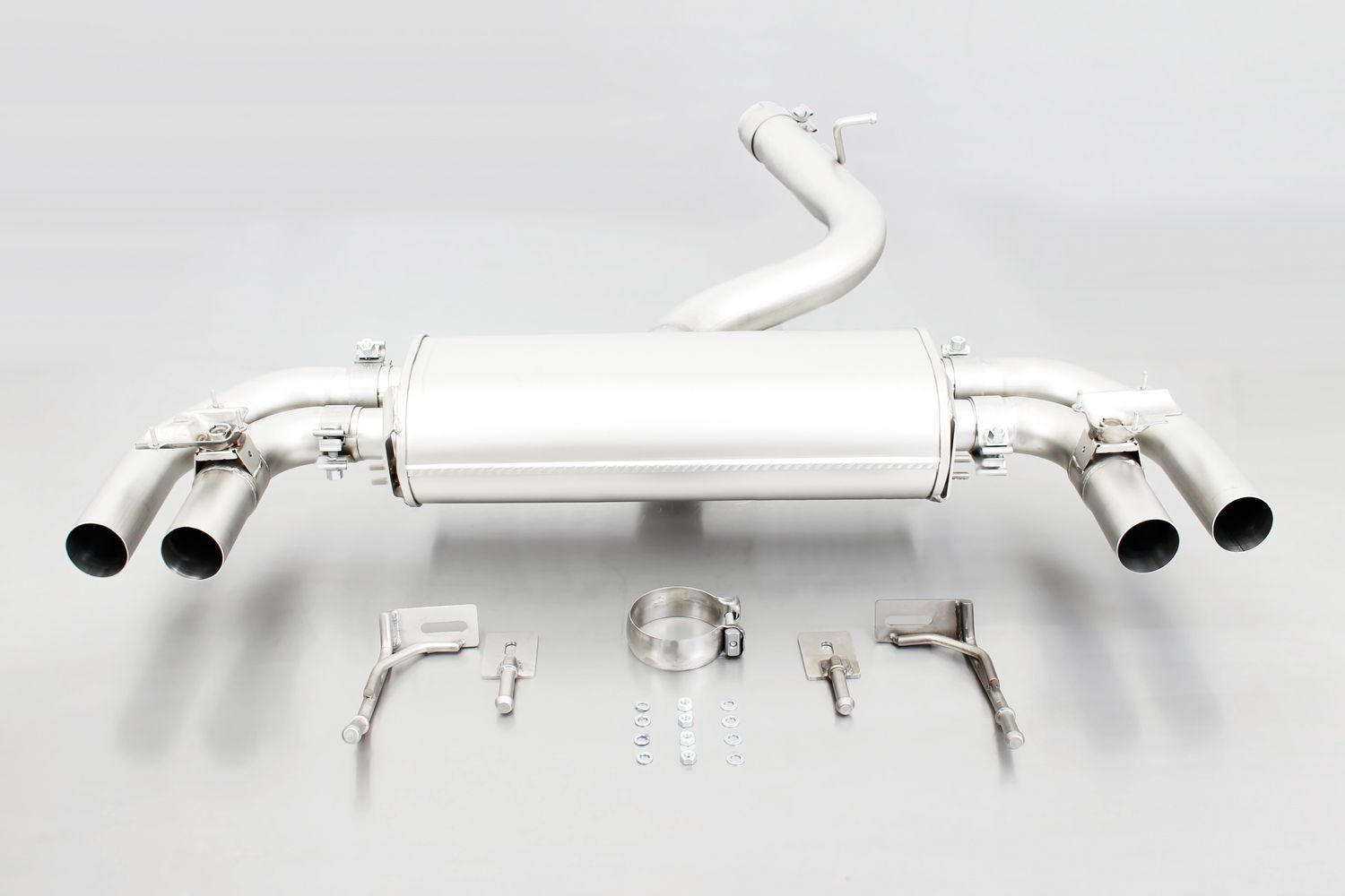 Sport Exhaust Bundle for Audi S3 Type 8V Racing | 4x 84mm Street Race Black Chrome Tips