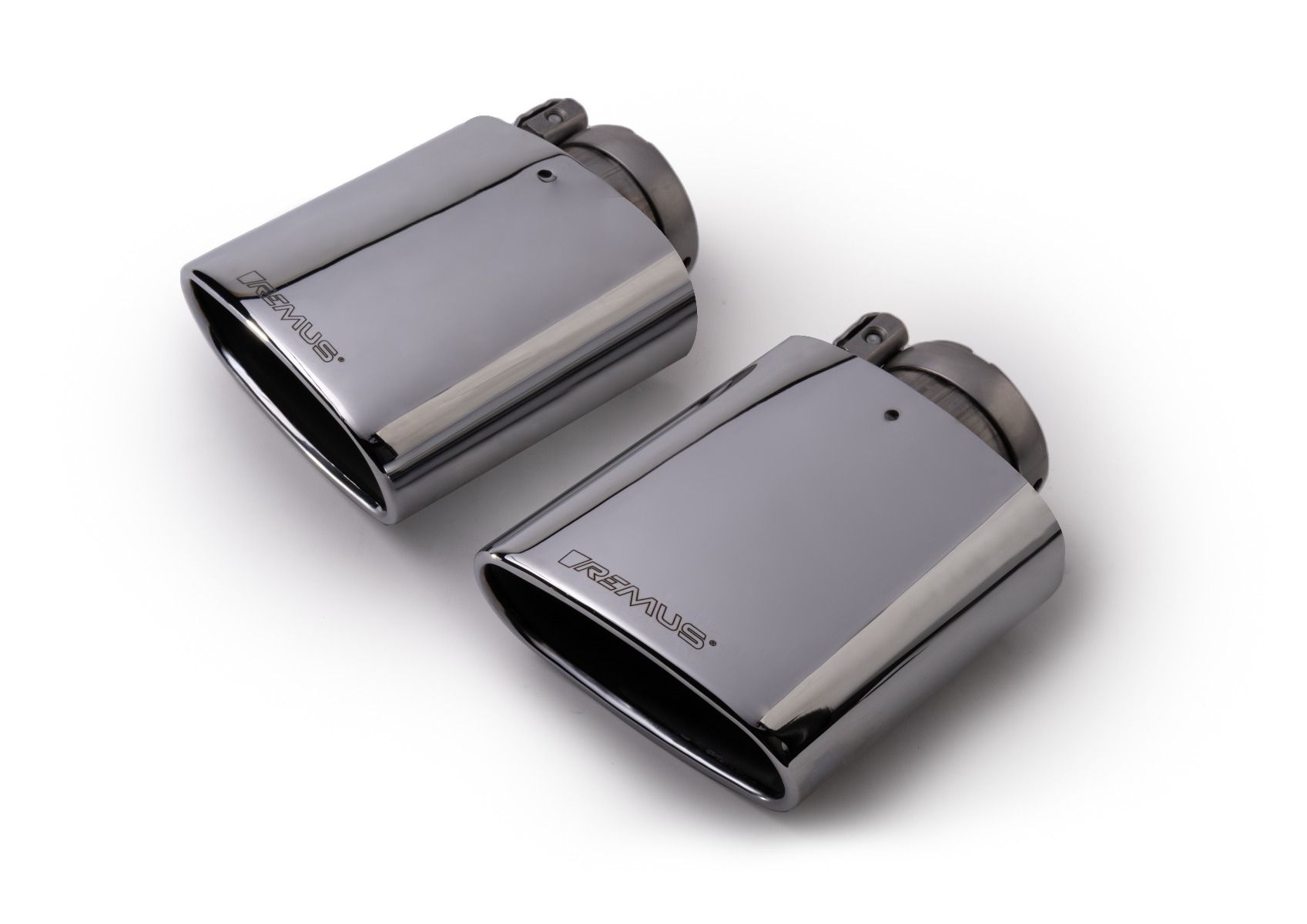 Tailpipe Set, chromed - Image 1