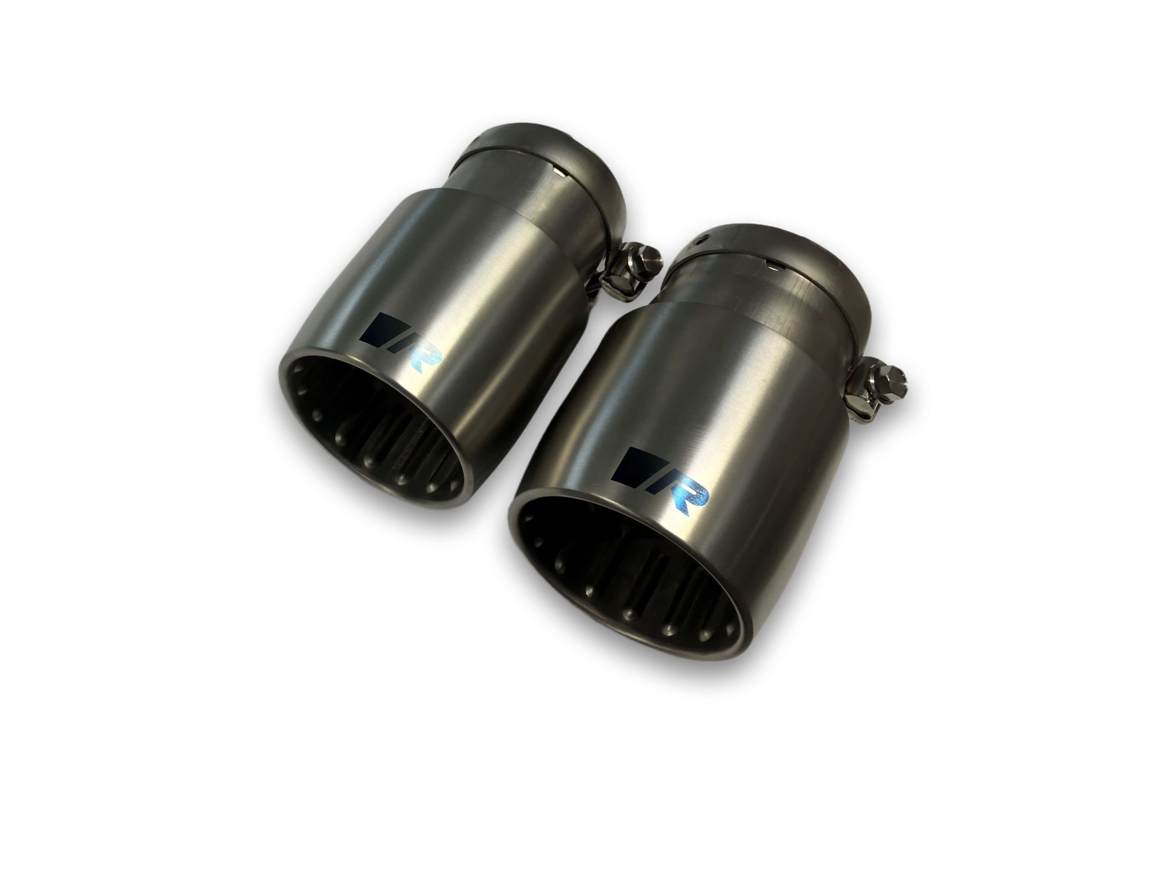 4-Piece OPT GT Tailpipe Set, titanium, scotched