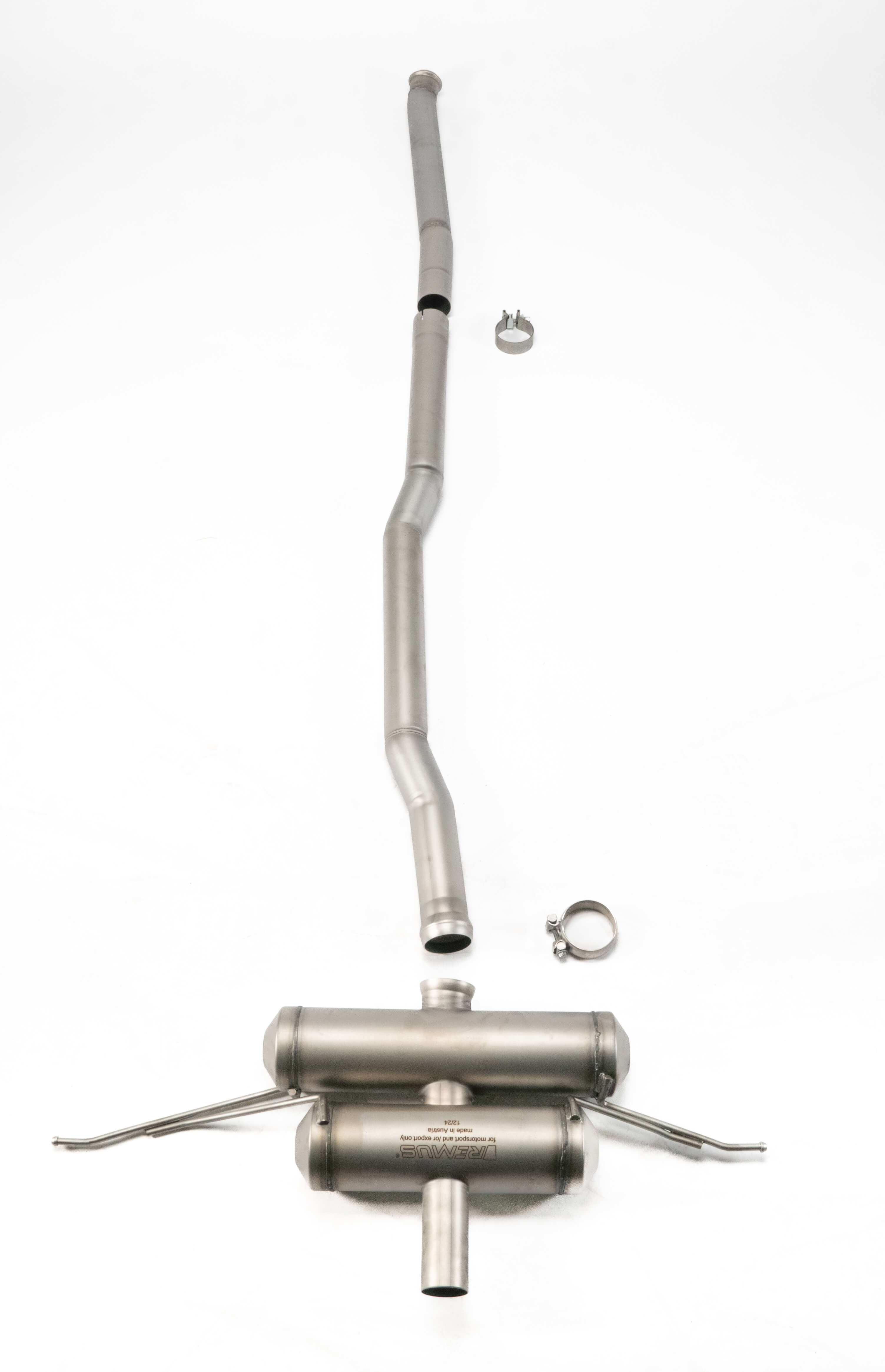 Sport Exhaust System for Mini Cooper S F66 / Japan Racing + Sport Exhaust | GT Titanium Scotched Tip - Image 1