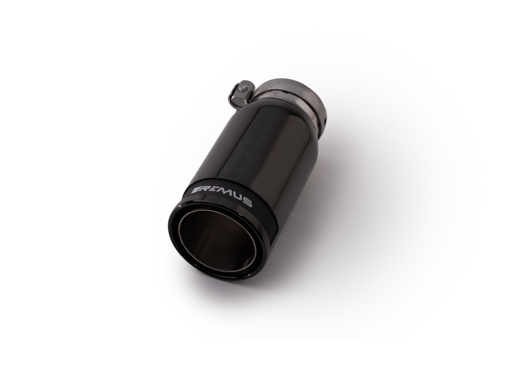 Tailpipe, 84mm, Street Race Black Chrome, straight