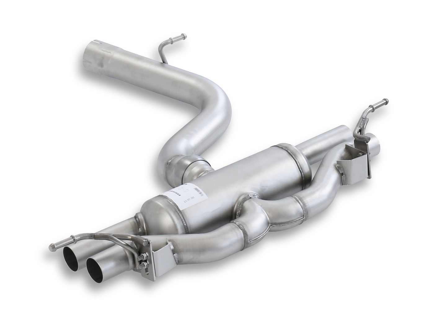 GPF Back Exhaust for Audi S3 Sportback Facelift GY (MY 2024-) Rear Silencer | 4x 102mm Chrome R-Logo Tips - Image 1