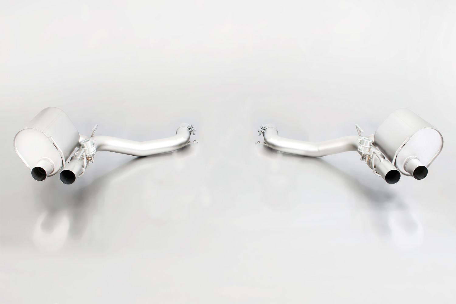 RACING Axle Back Exhaust System for MASERATI Ghibli III 157M 4x 100mm Titanium Brushed Tips - Image 1