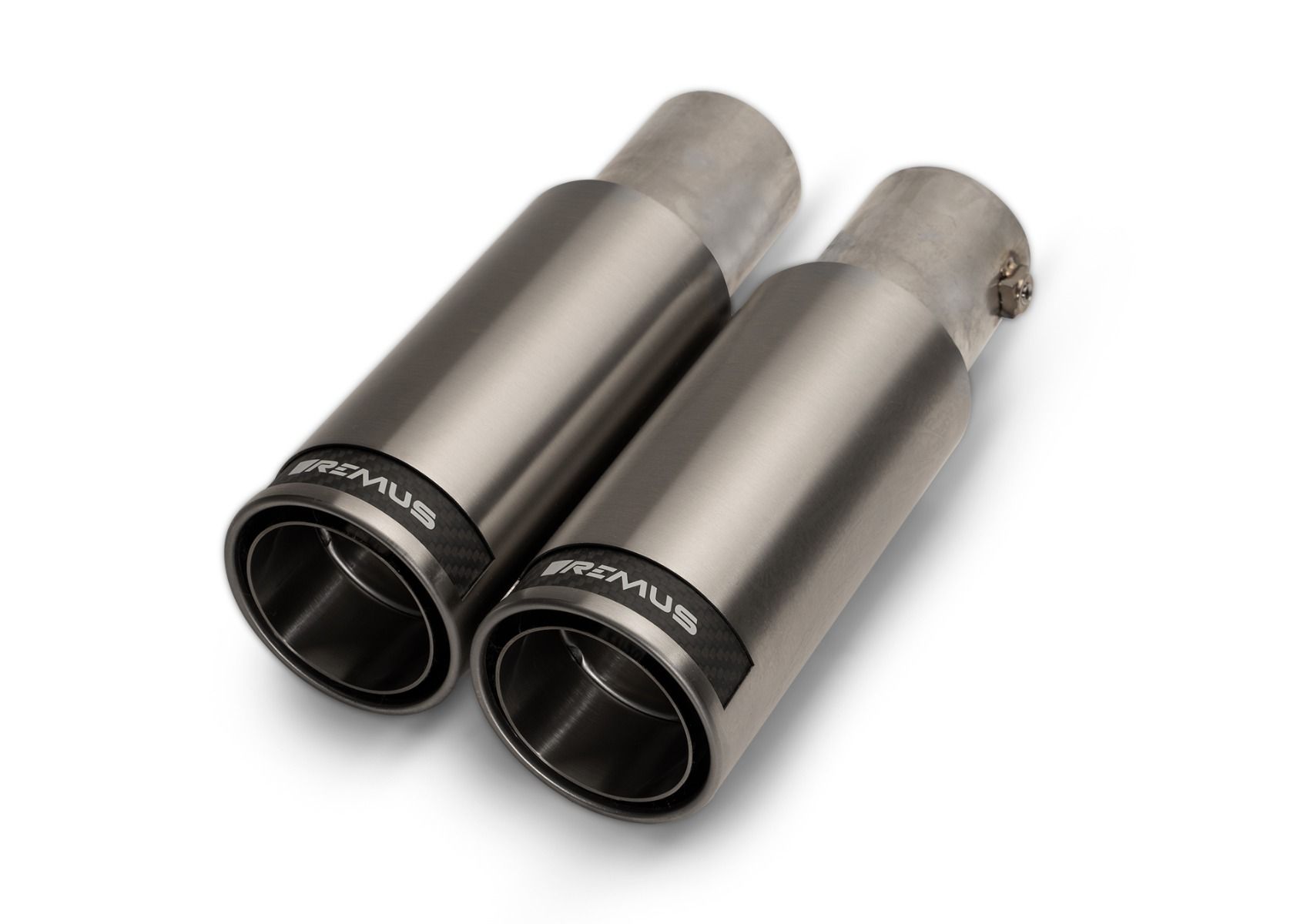 2 tail pipes Ø 84 mm Street Race, straight, carbon insert - Image 1