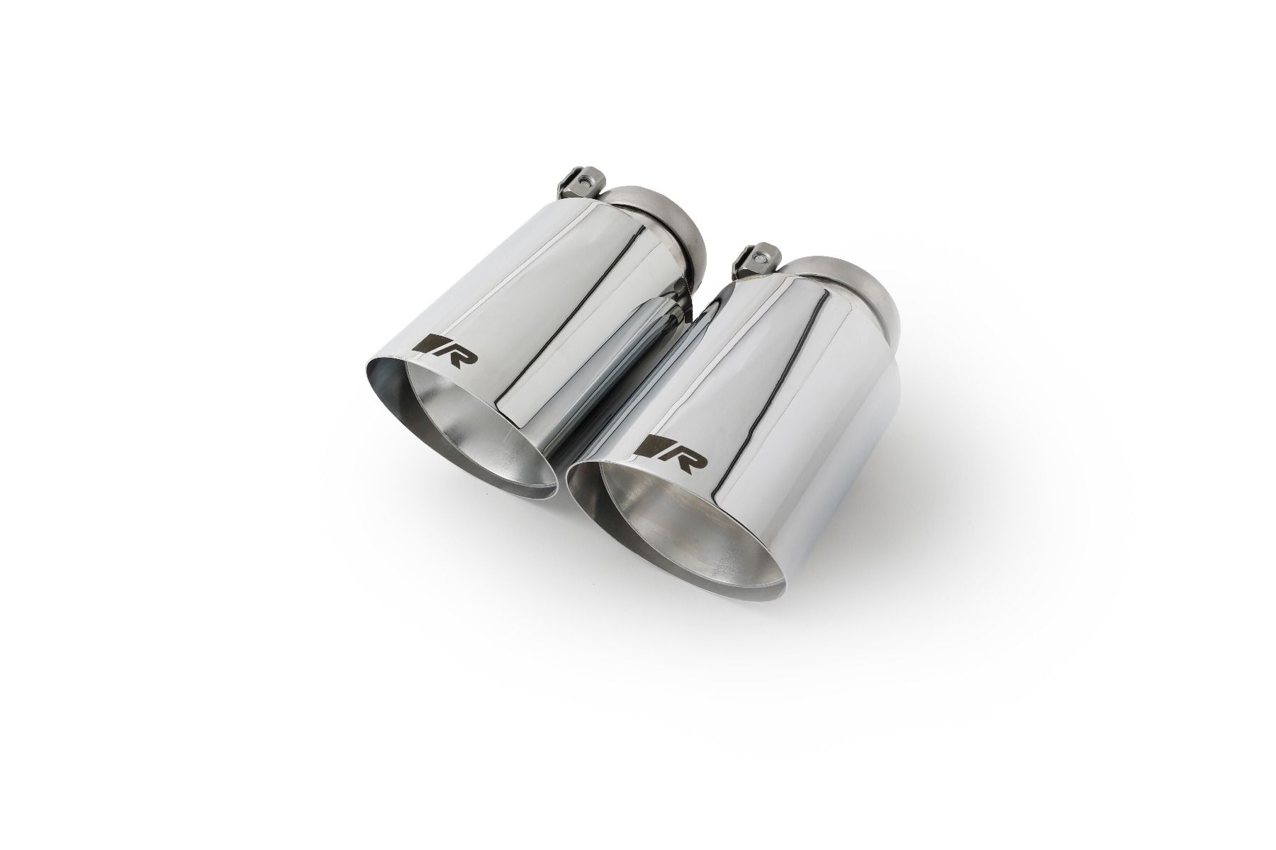 4-Piece Tailpipe Set, Ø 102 mm angled, chrome