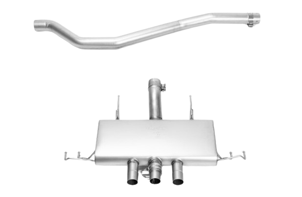 Racing sport exhaust centered (absorption principle)
