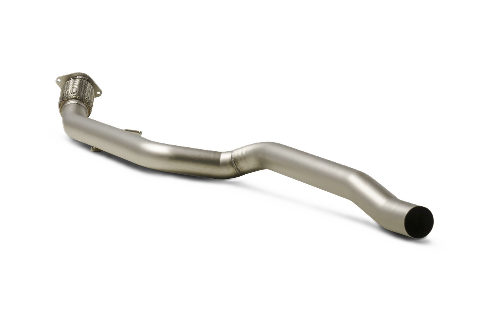 Stainless steel front silencer replacement pipe
