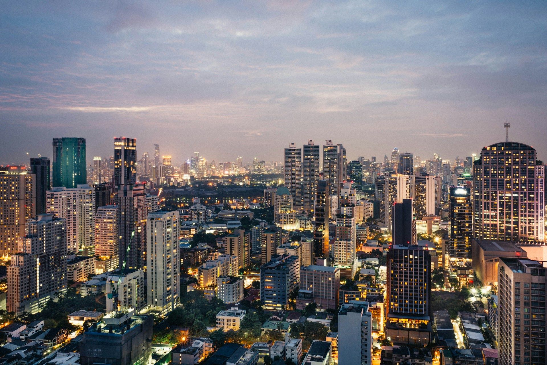 Cityscape of Bangkok Downtown