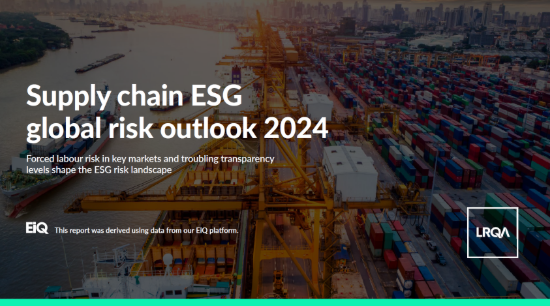 Supply chain ESG global risk outlook 2024