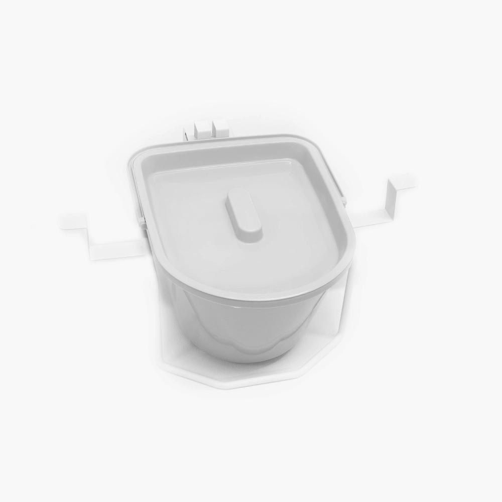 Toilet raiser commode pan