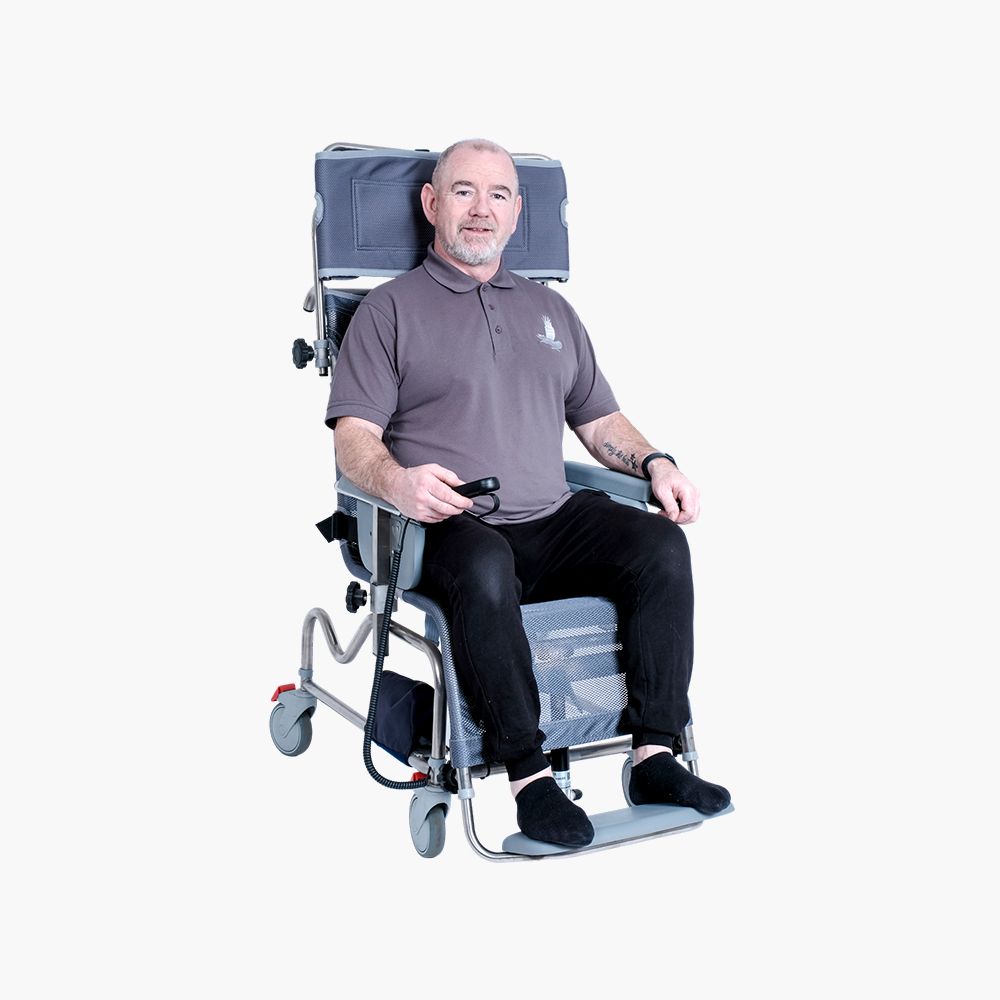 Electric Tilt-in-Space Shower Cradle 