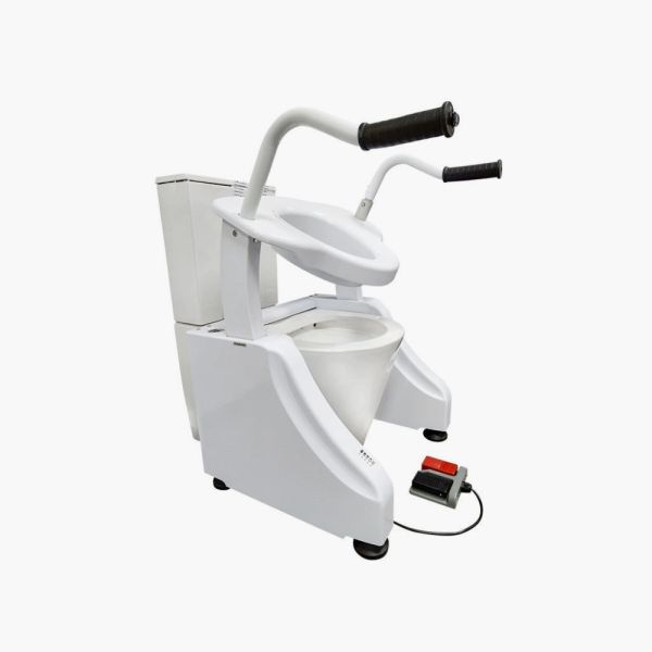 Toilet raiser foot pedal