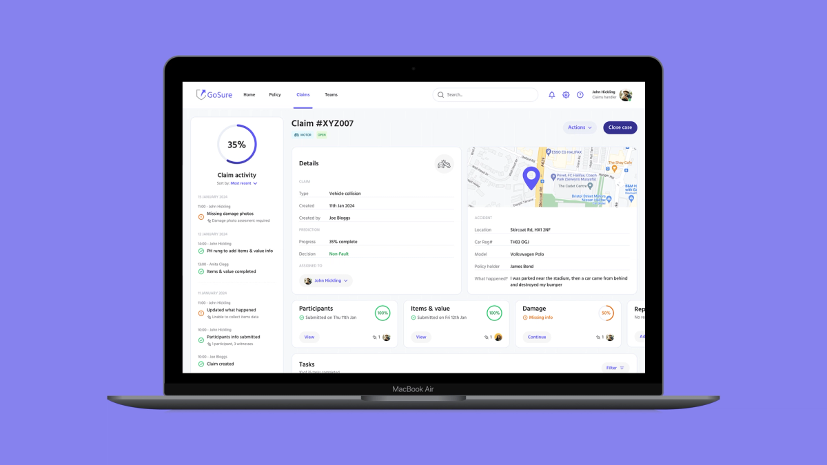 GoSure – Claims Management System project preview