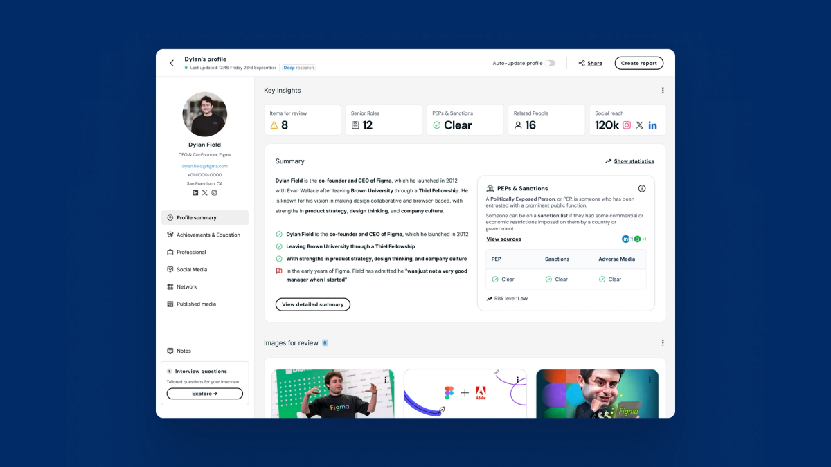 Yoono - AI Due Diligence Assistant project preview