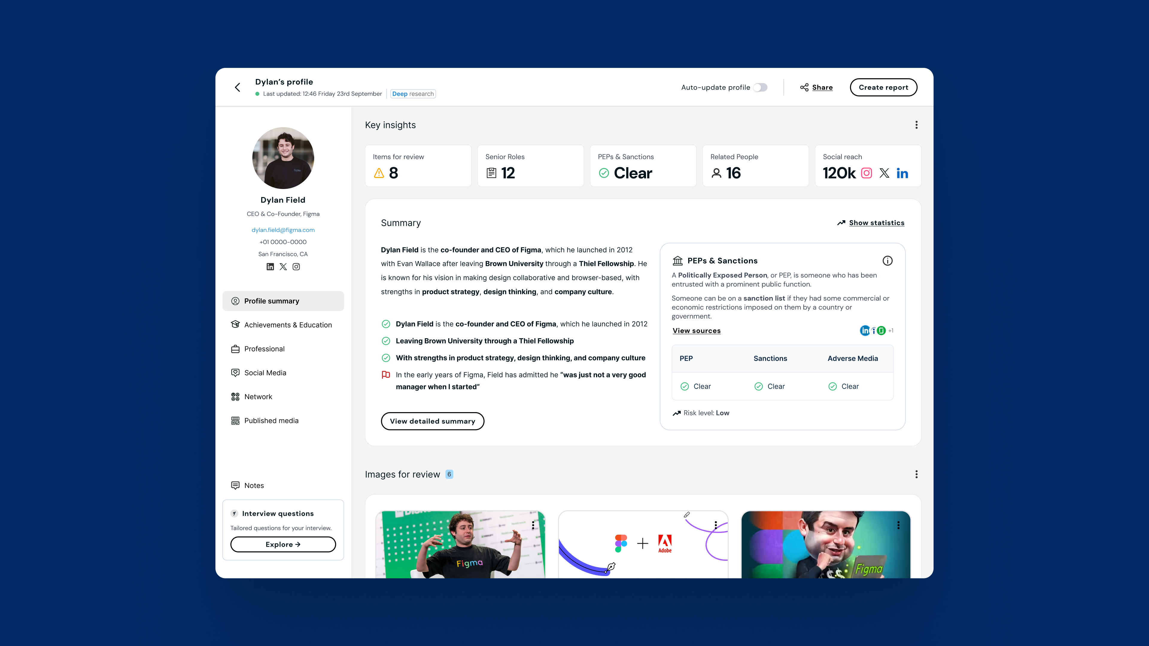 Yoono - AI Due Diligence Assistant project preview